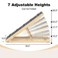 thumbnail image 3 of TIMHAKA Dog Ramp for Bed w/ 7 Adjustable Heights, Folding Pet Ramp for Small, Large & Cats w/ Non-Slip Surface & Strip, Height from 10.2" to 26.8"(Supports up to 150lbs), 3 of 9