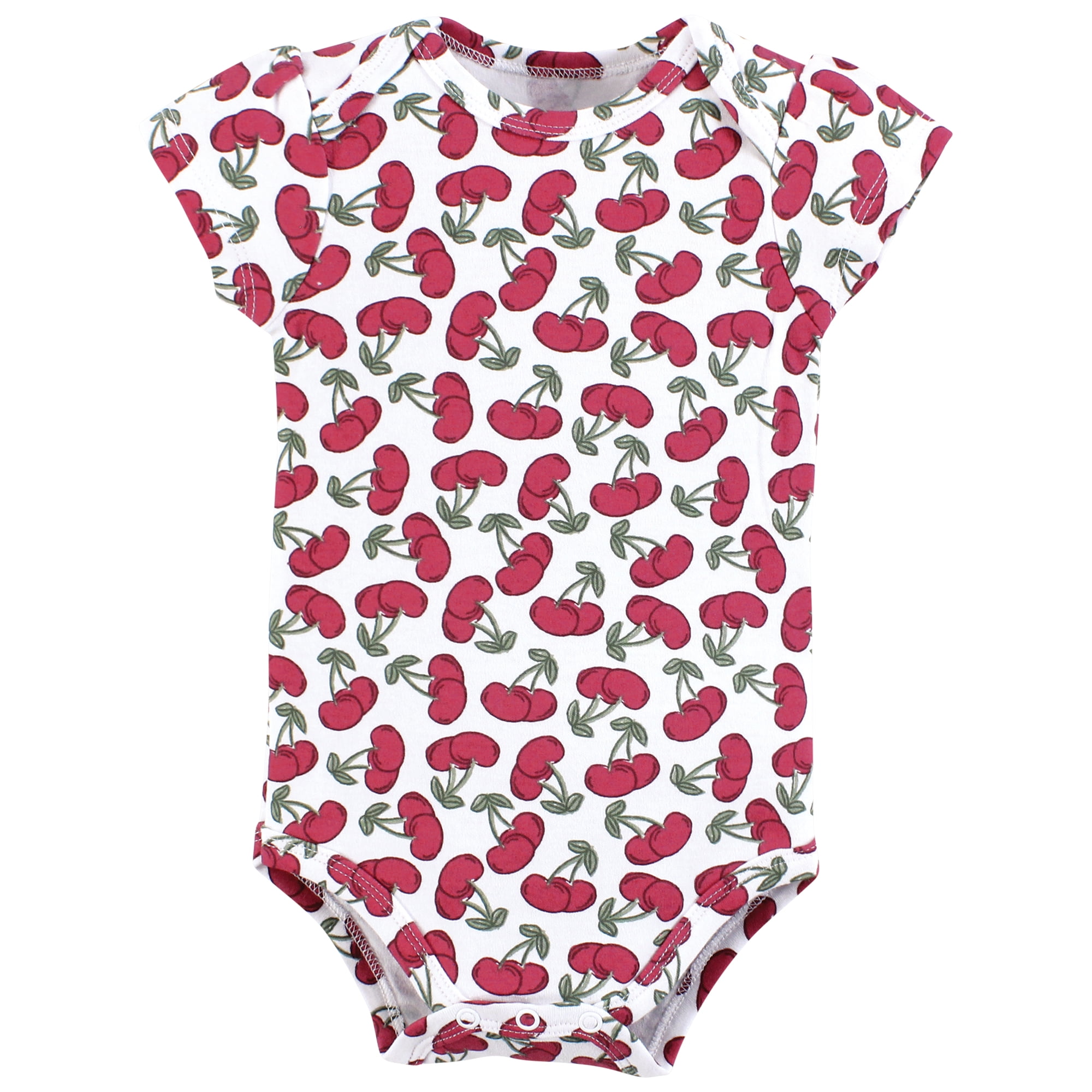 Hudson Baby Unisex Baby Cotton Bodysuits, Mommys Sweetheart Cherry, 9-12 Months