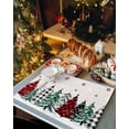 thumbnail image 3 of Christmas Tree Placemats Set of 4,Non Slip Washable Farmhouse Trees Table Mats Set Snowflake Winter Table Placemats for Kitchen Dining Table,Wedding Holiday Party Christmas Decoration, 3 of 6