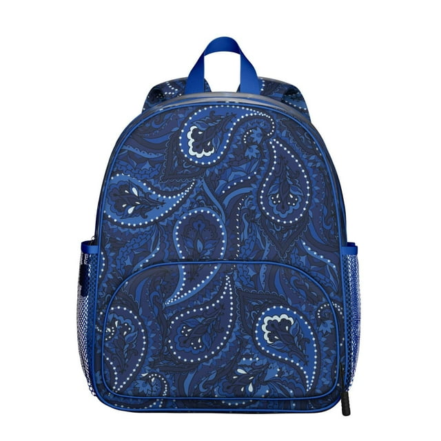Chic Paisley Pattern Backpack - Waterproof Ergonomic School Bag with Durable Reinforced Stitching