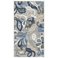 thumbnail image 2 of 5â€™ x 7â€™ Blue Gray Jacobean Floral Indoor Outdoor Area Rug, 2 of 3