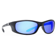 Calcutta San Jose Polarized Sunglasses Matte Black Frame/Blue Mirror Lens