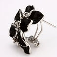 thumbnail image 5 of Cross-Border Jewelry Set - Black Rose and Camellia Flower Earrings, Necklace, and Ring Set, 5 of 8