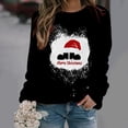 thumbnail image 2 of Sudadera para mujer Sudaderas con cuello redondo Primavera Otoño Manga larga Estampado de Navidad Suéter Top Odeerbi ODB-5, 2 of 5