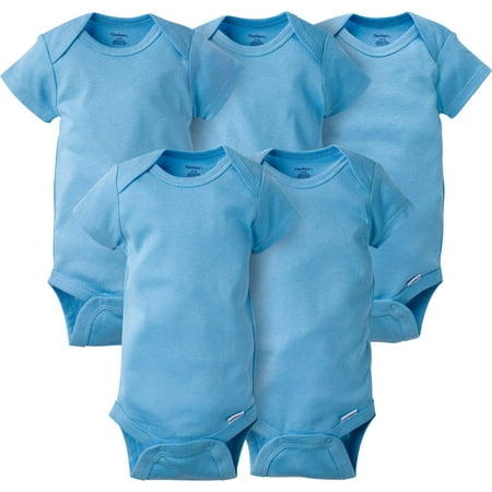 Gerber Newborn Short Sleeve Crafting Onesies Bodysuits, 5pk (Baby