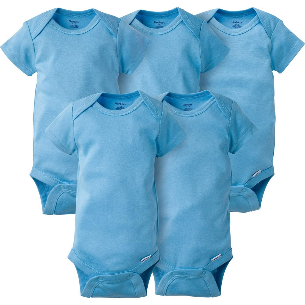 Gerber Gerber Baby Boy Newborn Onesies Bodysuits Short Sleeve