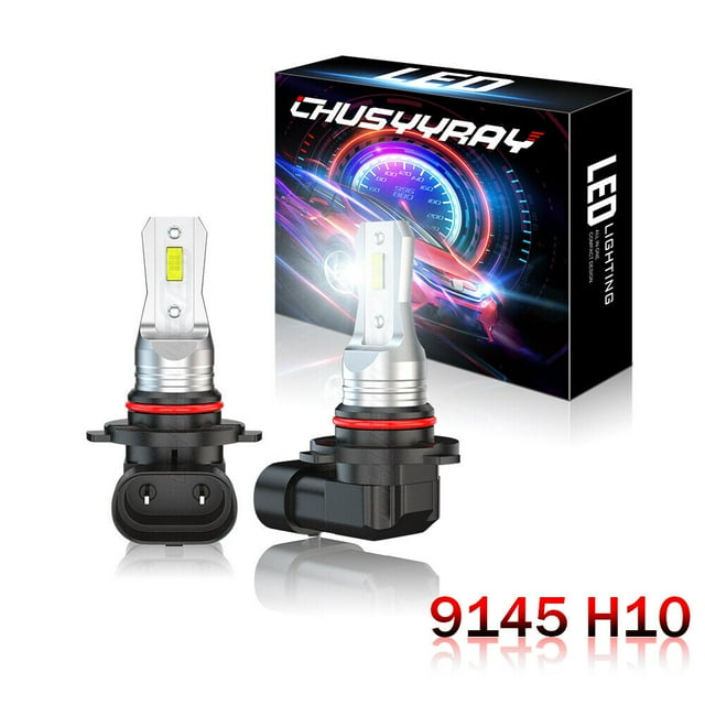 6000K White 9145 H10 LED Fog Light Bulbs For Chevy Corvette 2005-2012 2013 Pack of 2