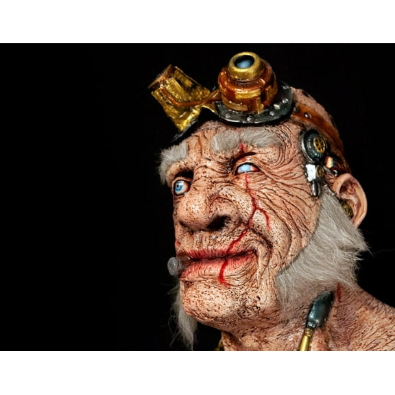 The Doctor Thaddeus Tinkers - Lord Grimley's Manor Halloween Adult Unisex Latex Full Mask