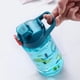 thumbnail image 5 of Botella de agua a prueba de derrames para niños, vaso con forma de dibujos animados, de gran capacidad, con pajitas y tapas, 600Ml, 5 of 5