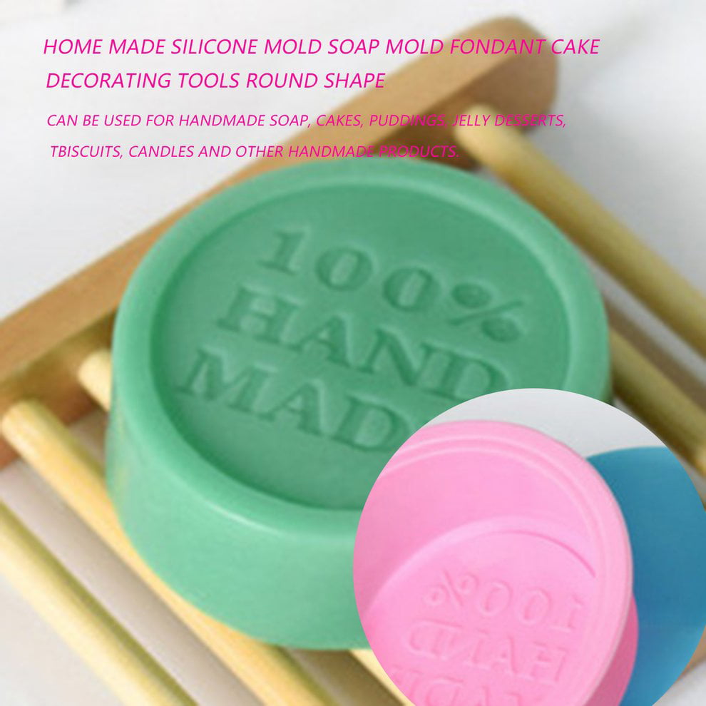Home Made Silicone Mold Soap Mold Fondant Cake Decorating Tools Round Shape DIY
