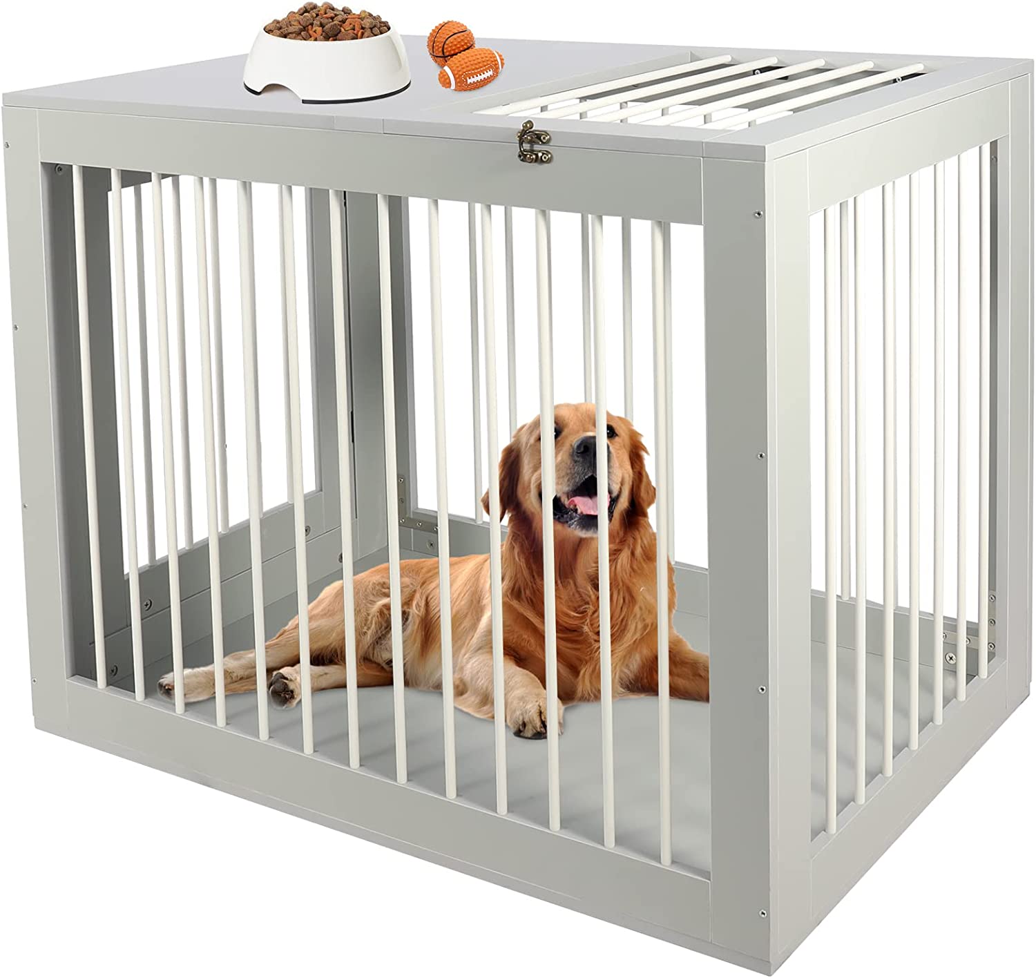 Lineslife Furniture Style Dog Crate for Large Dogs, Pet Kennels Indoor