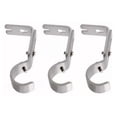thumbnail image 3 of Curtain Rod Bracket Holder, Easy To Install 3 Set Wall Curtain Rod Bracket Adjustable  For Cloak, 3 of 8