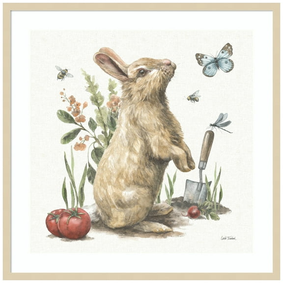 Amanti Art Garden Patch I Wood Framed Wall Art Print