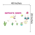 thumbnail image 3 of LLAMA - Home Art Personalized Name Lettering Art Decal Sticker Alpacas & Cactuses Design Vinyl Wall Decal - Kids Bedroom Llama Animals Multicolored Accessories Adhesive Wall Decoration 40" x 20", 3 of 3