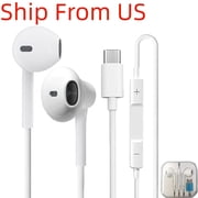 USB C Headphones with the box for iPhone 17 16 15, Wired Headphones USBC for iPad Pro Air Mini, MacBook, Type C Earbuds for Lenovo, Dell, Microphone, Volume Control