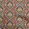thumbnail image 1 of oneOone Rayon Rust Brown Fabric Asian Ornamental Sewing Material Print Fabric By The Yard 56 Inch Wide, 1 of 4