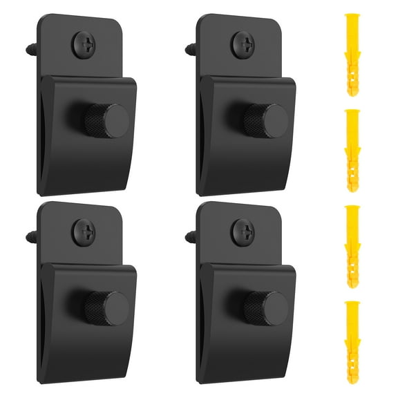 Sutowe 4 Pack Tapestry Wall Hanging Clamps Multipurpose Easy to Install Textile Art Decoration Hangers Sturdy Tapestry Hangers Clamps for Carpet Display