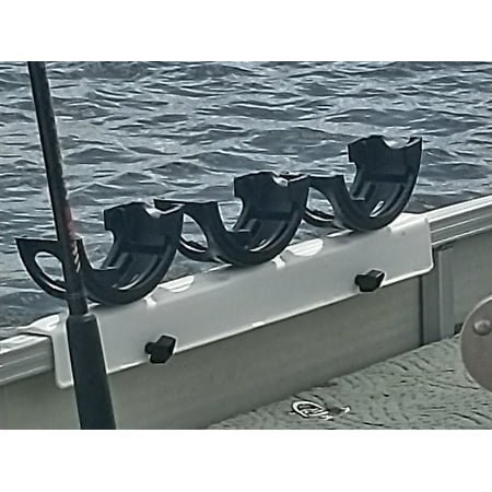 Katydid Triple Bay Box Spider Fishing Rod Holder for Pontoon Boats