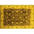 thumbnail image 1 of Ahgly Company Machine Washable Indoor Rectangle Oriental Yellow Industrial Area Rugs, 8' x 10', 1 of 4