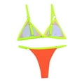 thumbnail image 4 of Summer Savings 2024! TMOYZQ Brazilian Thong Bikini Sets for Women, 2 Piece Bikini Sets High Cut Swimsuits Triangle Bathing Suits Cheeky Swimwear with Spaghetti Straps, 4 of 5