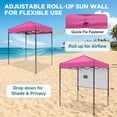 thumbnail image 5 of EAGLE PEAK 6 x 4 Pop-up Canopy, Adjustable Height,Straight Lightweight Compact Portable Tent, Pink, 5 of 9