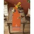thumbnail image 5 of Orange Morocco Table Runner 90 Inches Long for Dining Table Decor,Nautical Anchor Stripe Modern Geometric Burlap Linen Farmhouse Table Runner Coffee Table Runners Dresser for Kitchen Party Holiday, 5 of 8