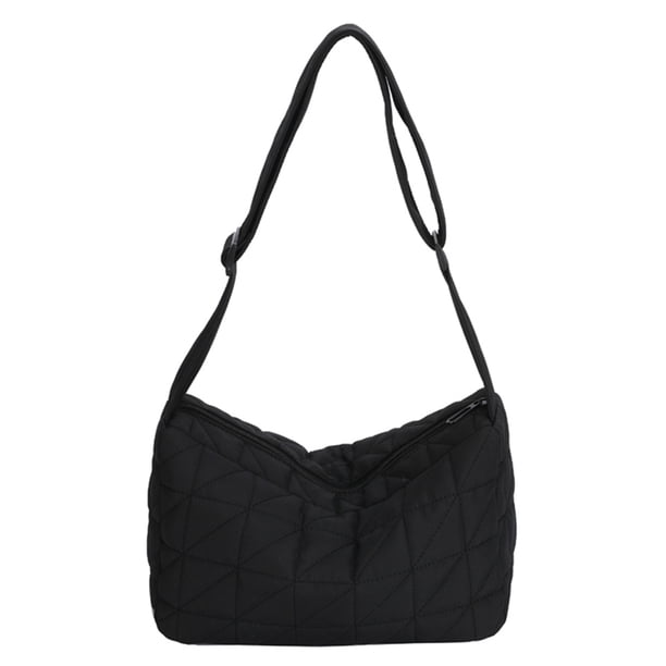 Bolsos cruzados de moda Bolso acolchado de gran capacidad Sólido para compras de viaje