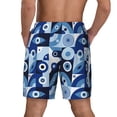 thumbnail image 4 of Balery Evil Eye Mens Swim Trunks Swim Shorts for Men Quick Dry Inseam Beach Shorts with Compression Liner Pocket-XX-Large, 4 of 9