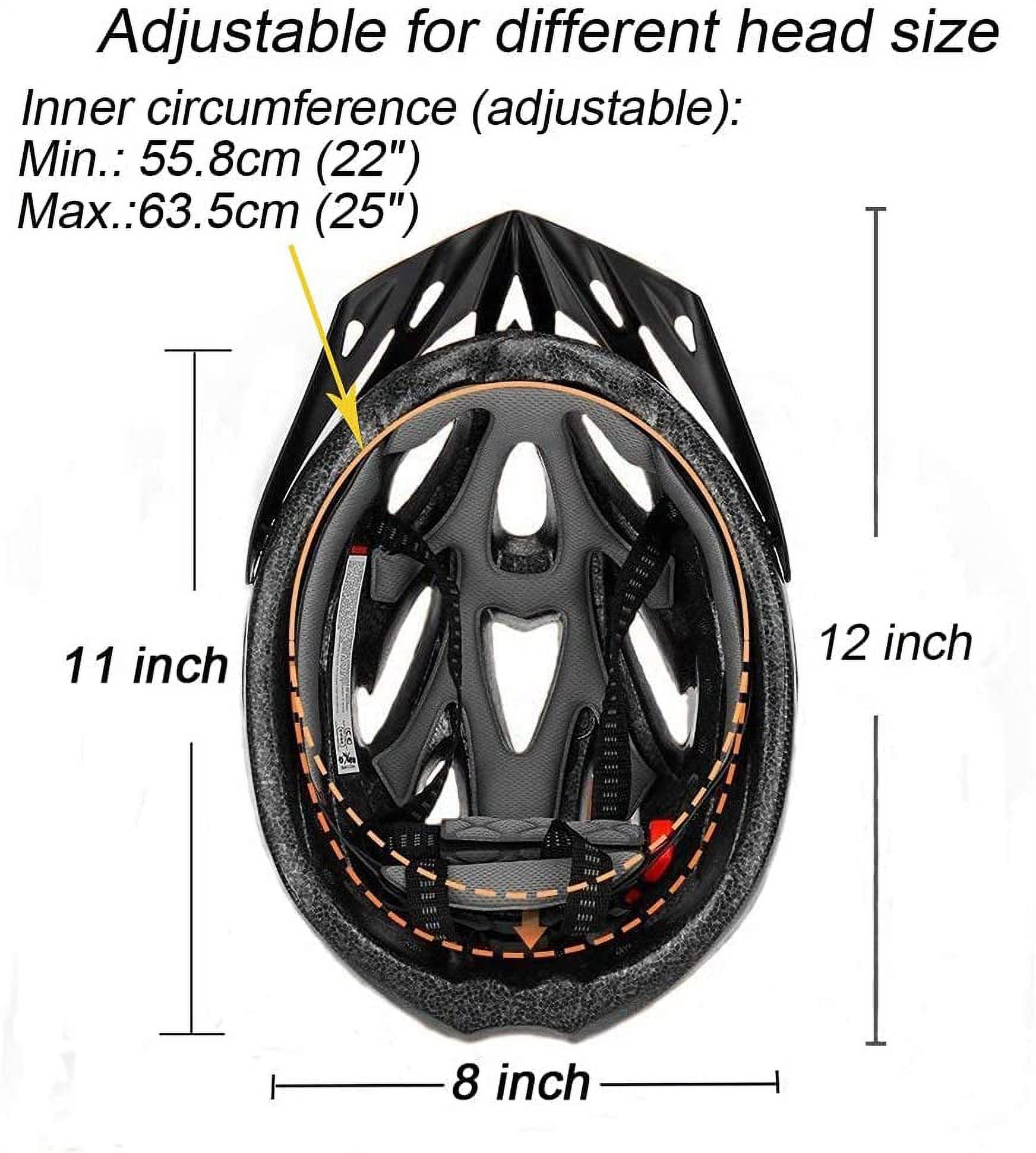 Upanbike Adults Bicycle Helmet, Black photo 4