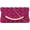 Rose Red, variant on Women Mini Woven Pattern Envelope Flap Handbag Evening Clutch Cross Body Shoulder Bag