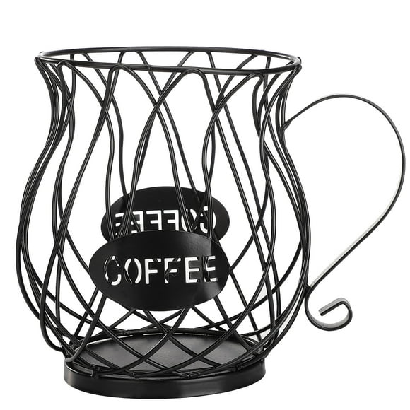 Pod Coffee Pod Holder Large Capacity Black Vintage Coffee Pod Organizer For Kitchen Countertop
