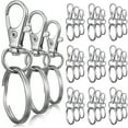 thumbnail image 3 of 30 Pcs Swivel Snap Hooks with Key Rings Small Keyring Rings Hoops with Lobster Claw Buckle Keys Attachments for Keys Organization and Craft Making, 3 of 5
