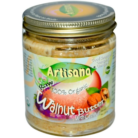 Artisana Organic Raw Walnut Butter, with Cashews, 8