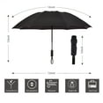 thumbnail image 5 of Inverted Umbrella Double Layer Automatic Folding Reserve Umbrella Windproof UV Protection for Rain Car Travel Outdoor Men Women, Starry Sky, 5 of 7