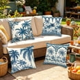thumbnail image 4 of Waterproof Outdoor Throw Pillow Covers, 17.72 Inch Tropical Summer Print Cushion Covers for Patio Porch Poolside Furniture Decor, Set of 4, 4 of 6