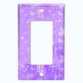 thumbnail image 5 of Metal Light Switch Plate Cover Romantic Paris Eiffel Tower Bicycle Cupid Purple PRS019, 5 of 13