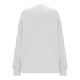 thumbnail image 4 of BLVB Sweatshirt for Women Crewneck Raglan Long Sleeve Side Split Tops Casual Solid Color Loose Pullover Shirts Fall Clothes, 4 of 6