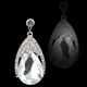 thumbnail image 5 of Pendientes de lágrima colgantes con de imitación de cristal triangulares exagerados para mujer, blancos / / bule / rojos Yinane  Pendientes vintage, 5 of 5