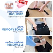 Relax Support - RS9 Black Lumbar Support Pillow - 100% Memory Foam