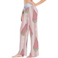 thumbnail image 2 of GZHJMY Women's Pajama Pants Watermelon Print Comfy Stretch Sleepwear Essentials womens Lightweight Lounge Terry Pajama Pant, Large, 2 of 6