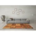 thumbnail image 3 of Ahgly Company Indoor Square Patchwork Brown Transitional Area Rugs, 8' Square, 3 of 4