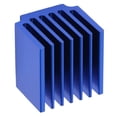 thumbnail image 4 of Disipador de calor de chip, 10 piezas Q14.5*13*15 Disipador de calor de aluminio azul Enfriador de placa base Rendimiento potente, 4 of 8