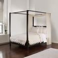 thumbnail image 2 of Sheer Ivory Canopy Bed Scarf by Royale Linens, 2 of 4