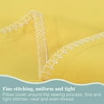 thumbnail image 4 of Flxxie 2 Pack Brushed Microfiber Toddler Pillowcases with Envelope Closure, Super Soft and Cozy Travel Pillow Covers, 14" x 20", Fits Pillows Sized 12"x16" 13"x18" 14"x19", Yellow, 4 of 5