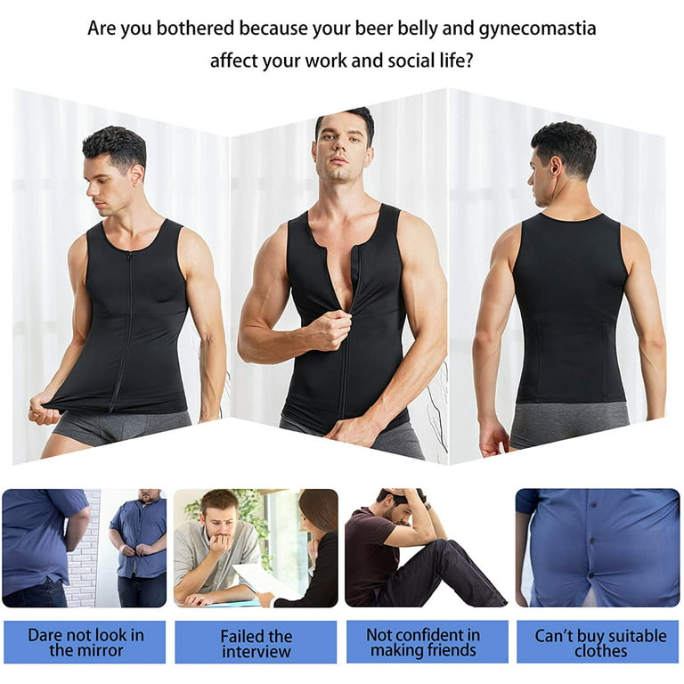  Gotoly Men Compression Shirt Shapewear Slimming Body