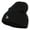 Black, variant on Mini Unicorn Embroidered Short Beanie - White OSFM