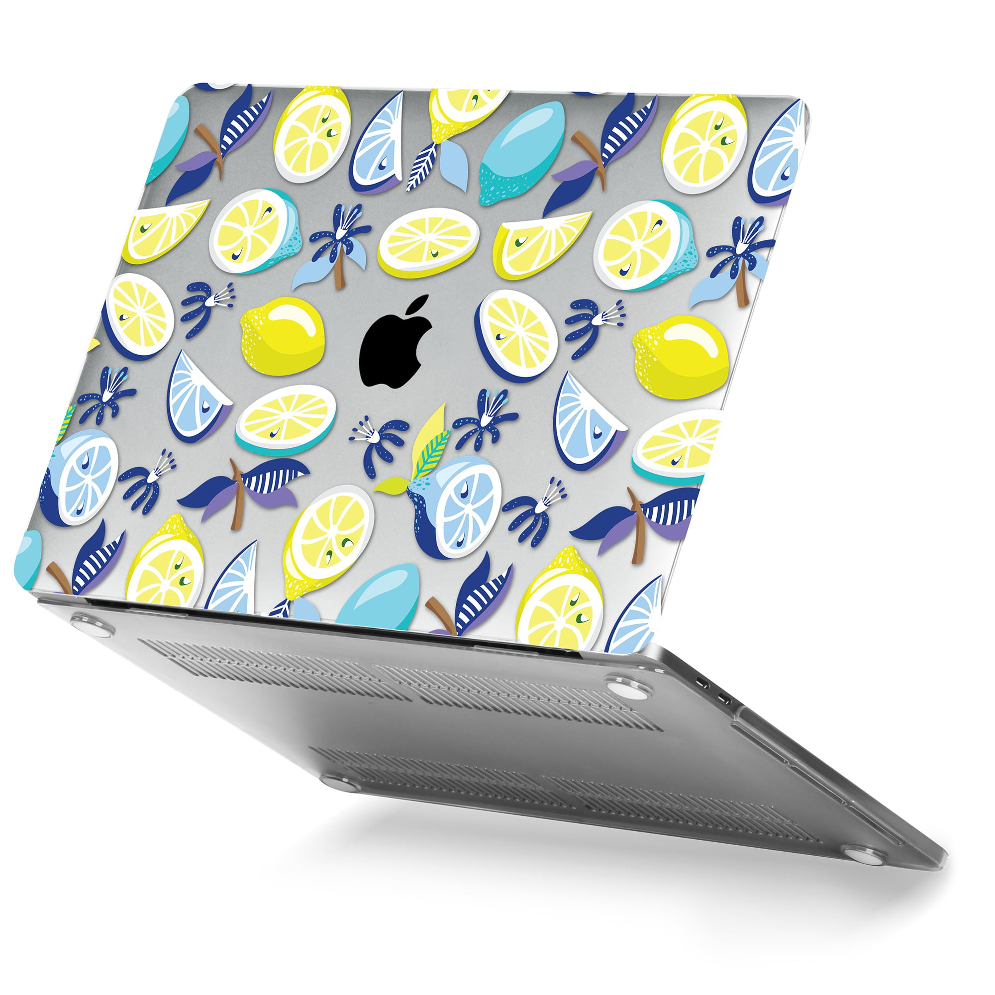 Watercolor Lemon print Macbook case for new Pro Mac Laptop 13 2019 and MacBook Air 13  lemon A1708 case art A1707 case green leaves A2338