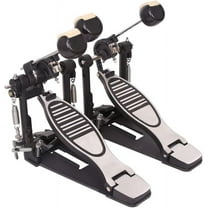 Double Bass Pedal,Heavy Duty Double Chain Double Bass Drum with Drum Beater Stick Kick Drum Pedal for Beginner Pro Drummers Instrument Accessory