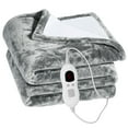 thumbnail image 4 of 59x50in Electric Heated Blanket  Full Body Flannel Heated Throw with Auto Off 6 Heat Settings for Home Office Washable Grey, 4 of 12