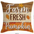 thumbnail image 3 of InsCrazy Autumn Pumpkin Throw Pillow Covers 18x18 Maple Leaves Couch Pillow Cases Thanksgiving Cushion Covers for Home Outdoor Sofa Decor (1Pcs), 3 of 7